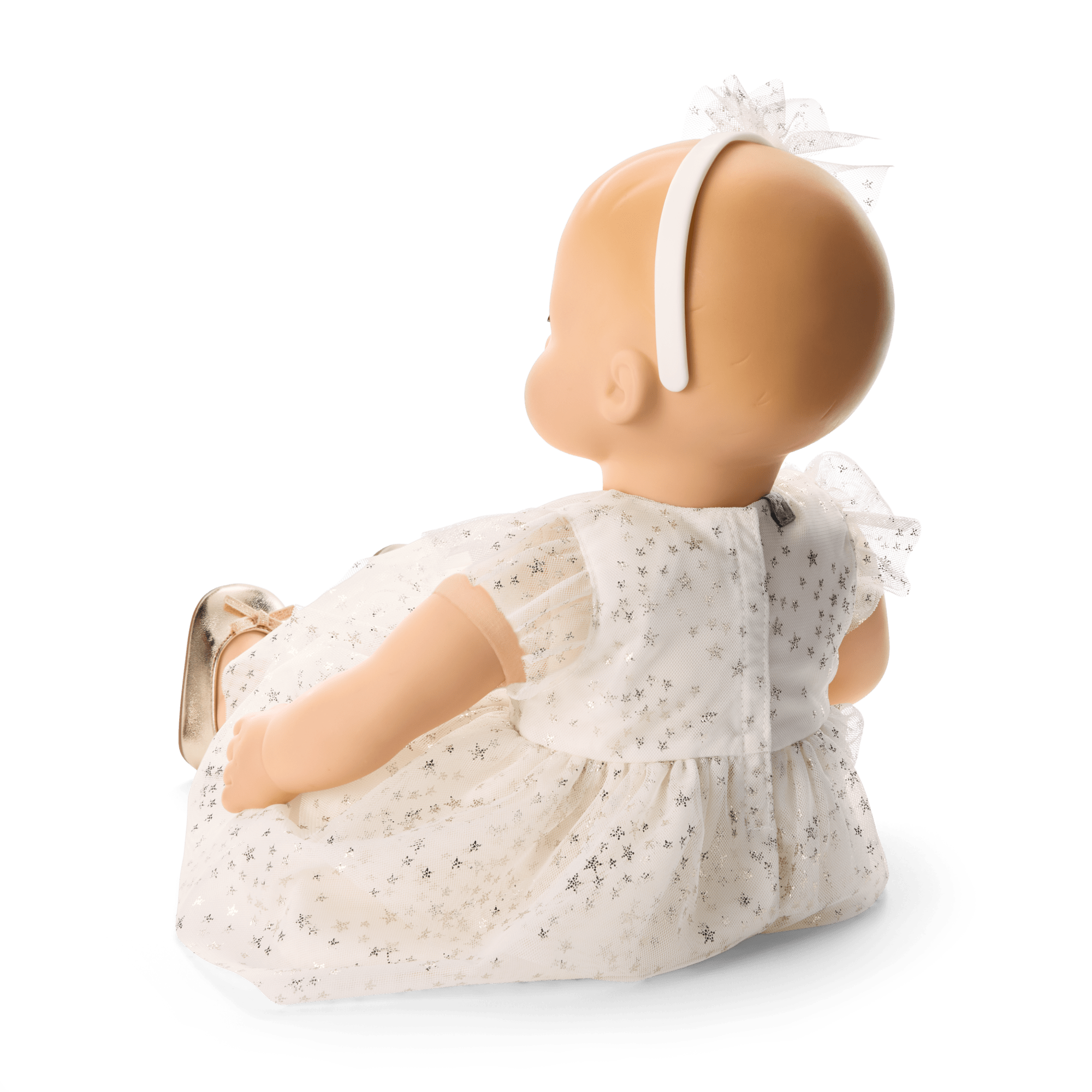 American Girl X Janie And Jack Sparkly Cream Celebration Dress For Little Girls & Bitty Baby Dolls - Image 5