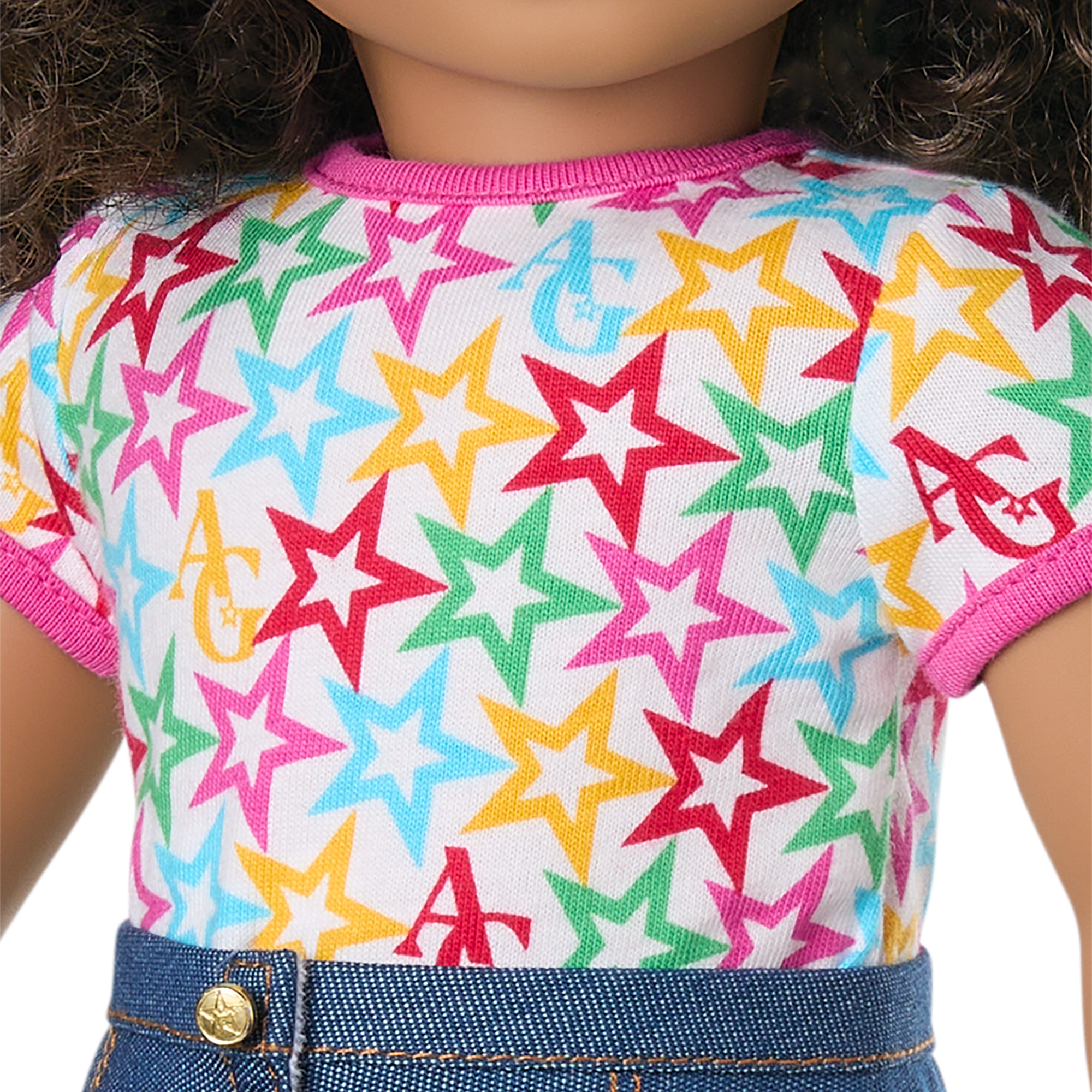 Truly Me 18-Inch Doll #132 With Curly Dark-Brown Hair - Image 6