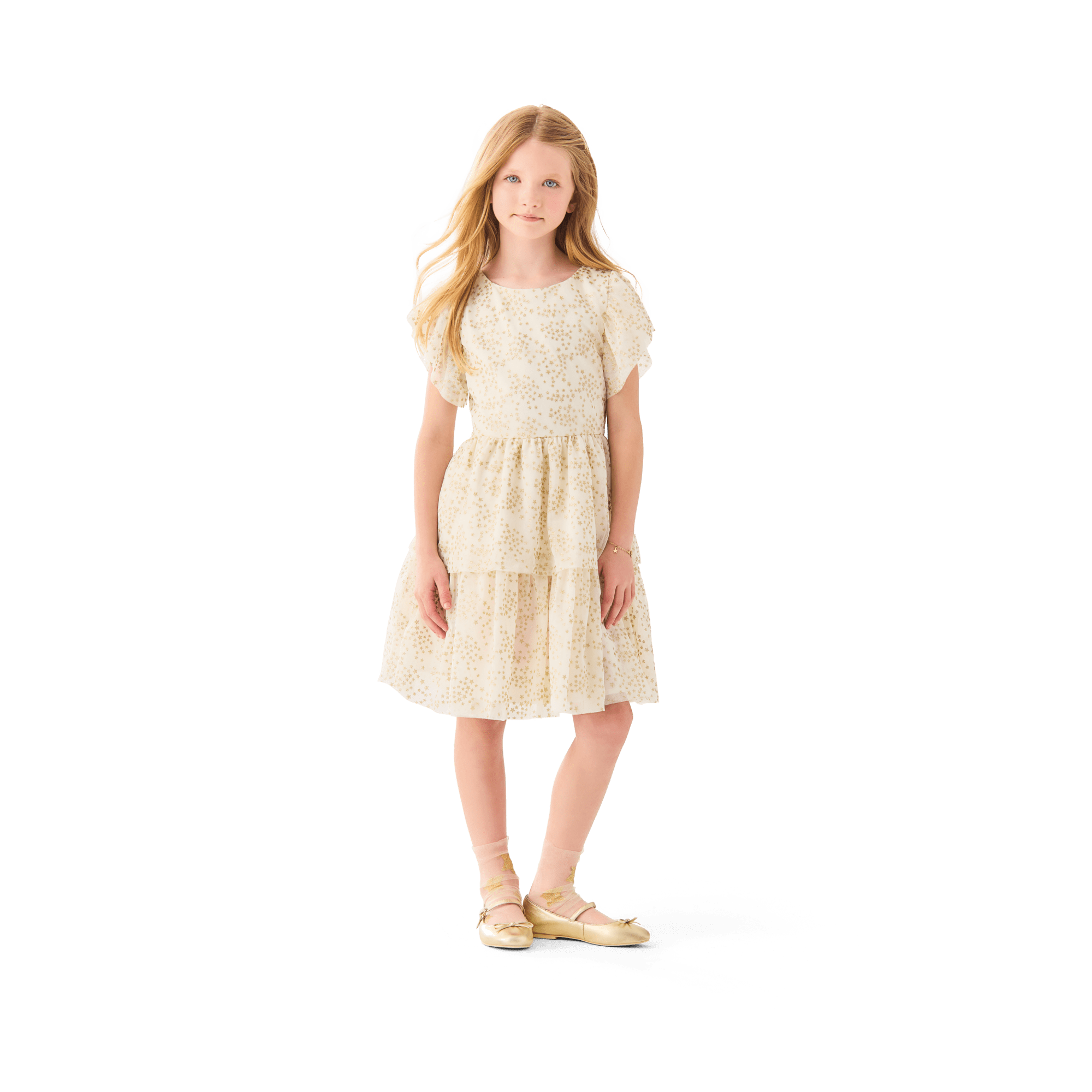 American Girl X Janie And Jack Sparkly Cream Celebration Dress For Girls & 18-Inch Dolls - Image 3
