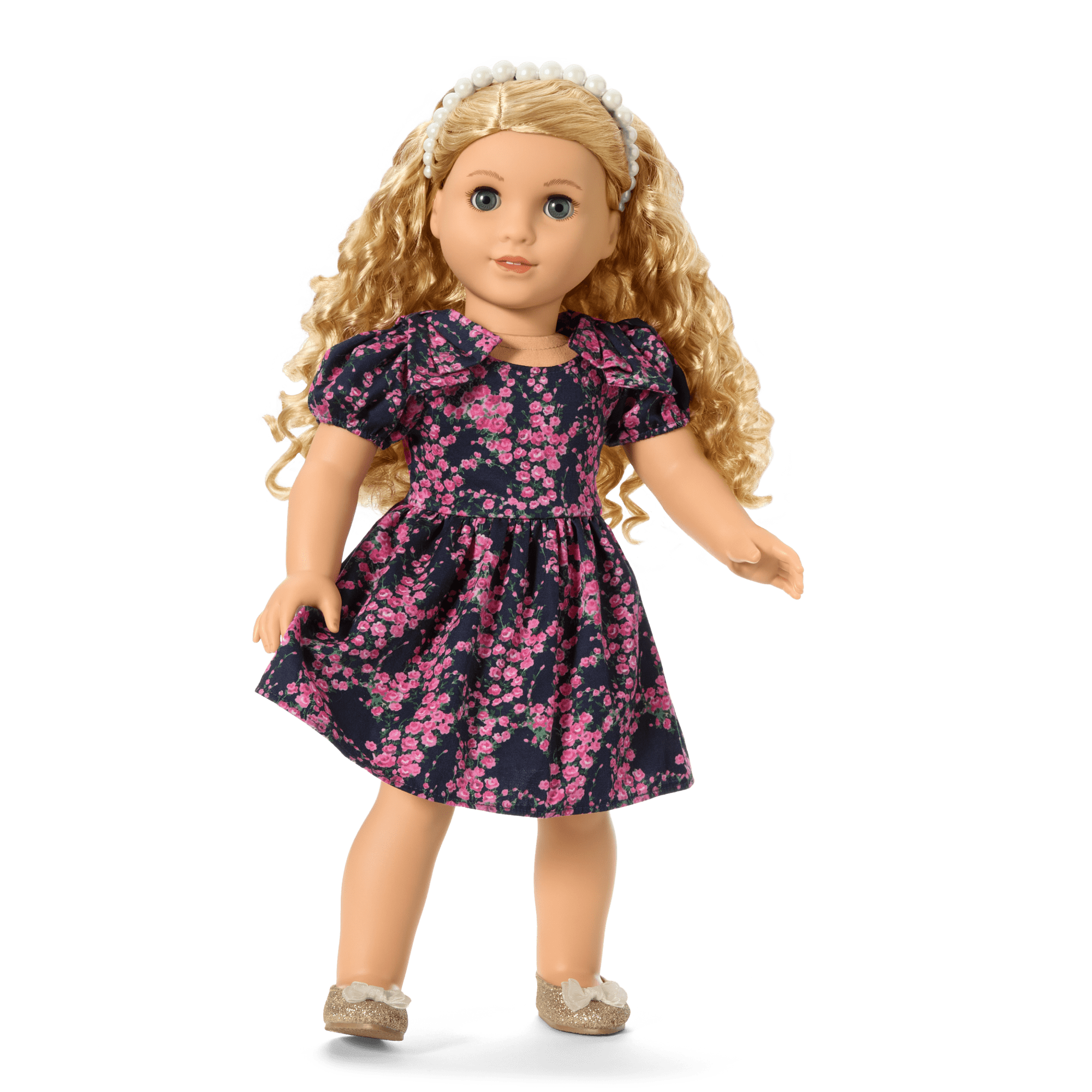 American Girl X Janie And Jack Rosy Cascade Party Dress For Girls & 18-Inch Dolls - Image 7