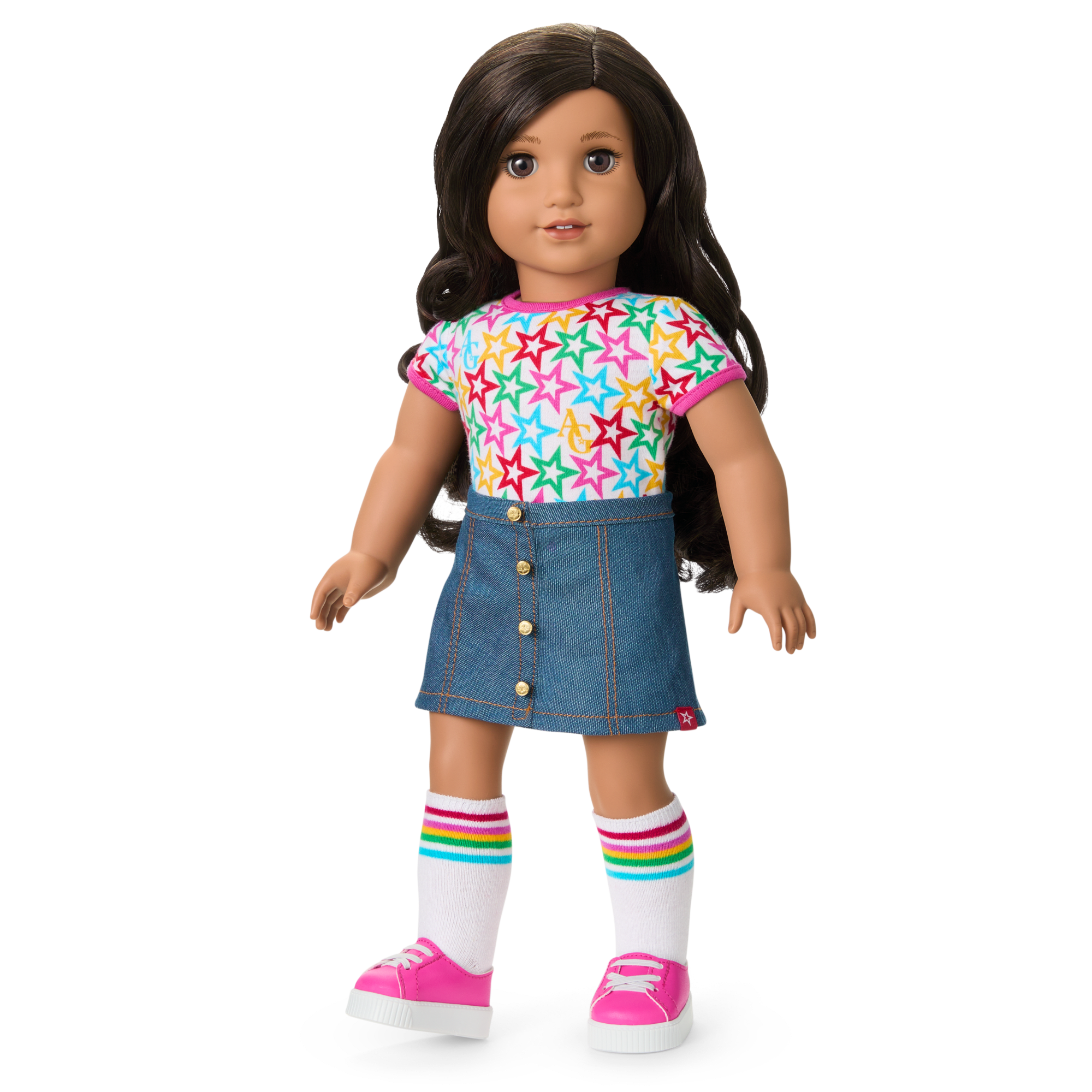 Truly Me 18-Inch Doll #108 With Curly Black-Brown Hair - Image 9