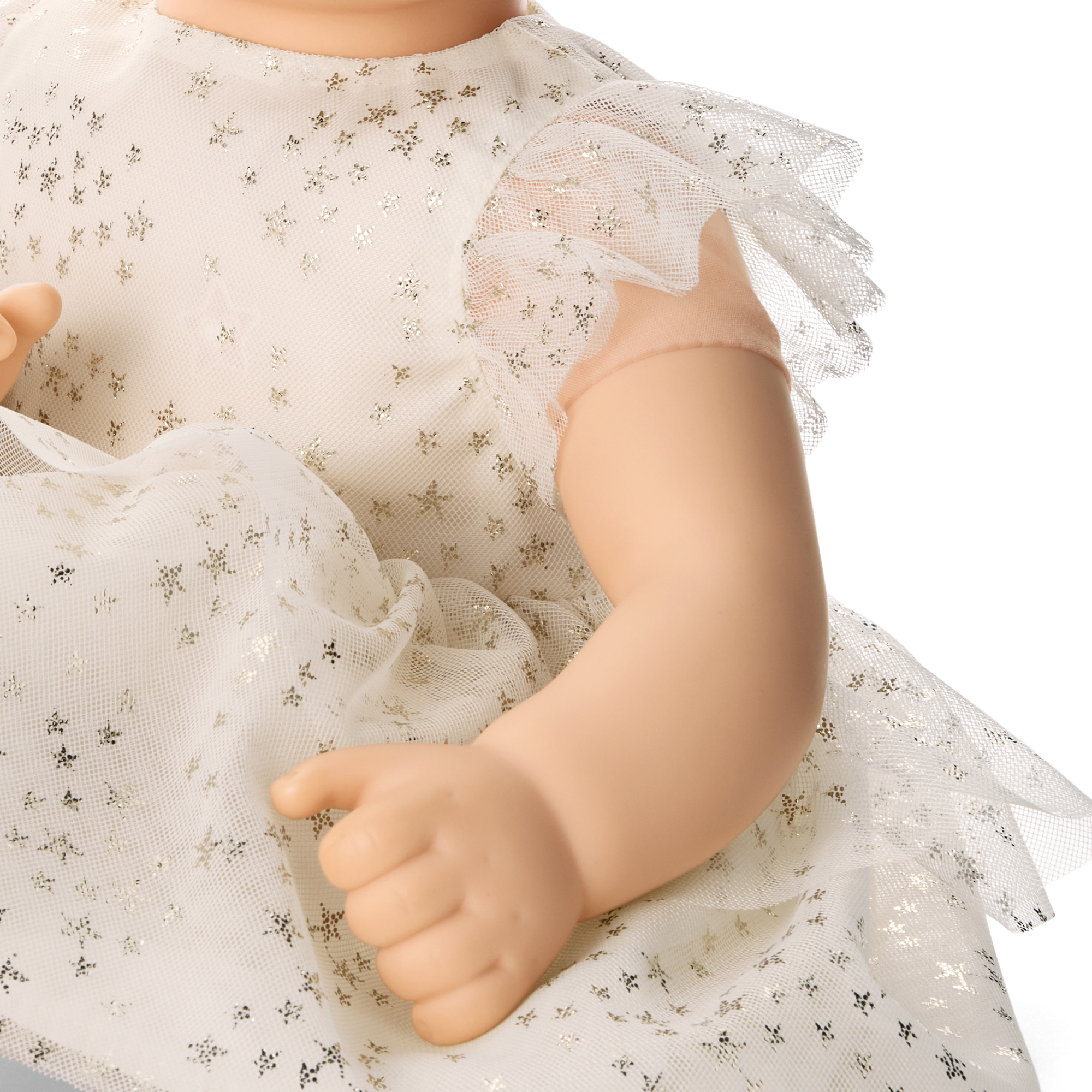 American Girl X Janie And Jack Sparkly Cream Celebration Dress For Little Girls & Bitty Baby Dolls - Image 7