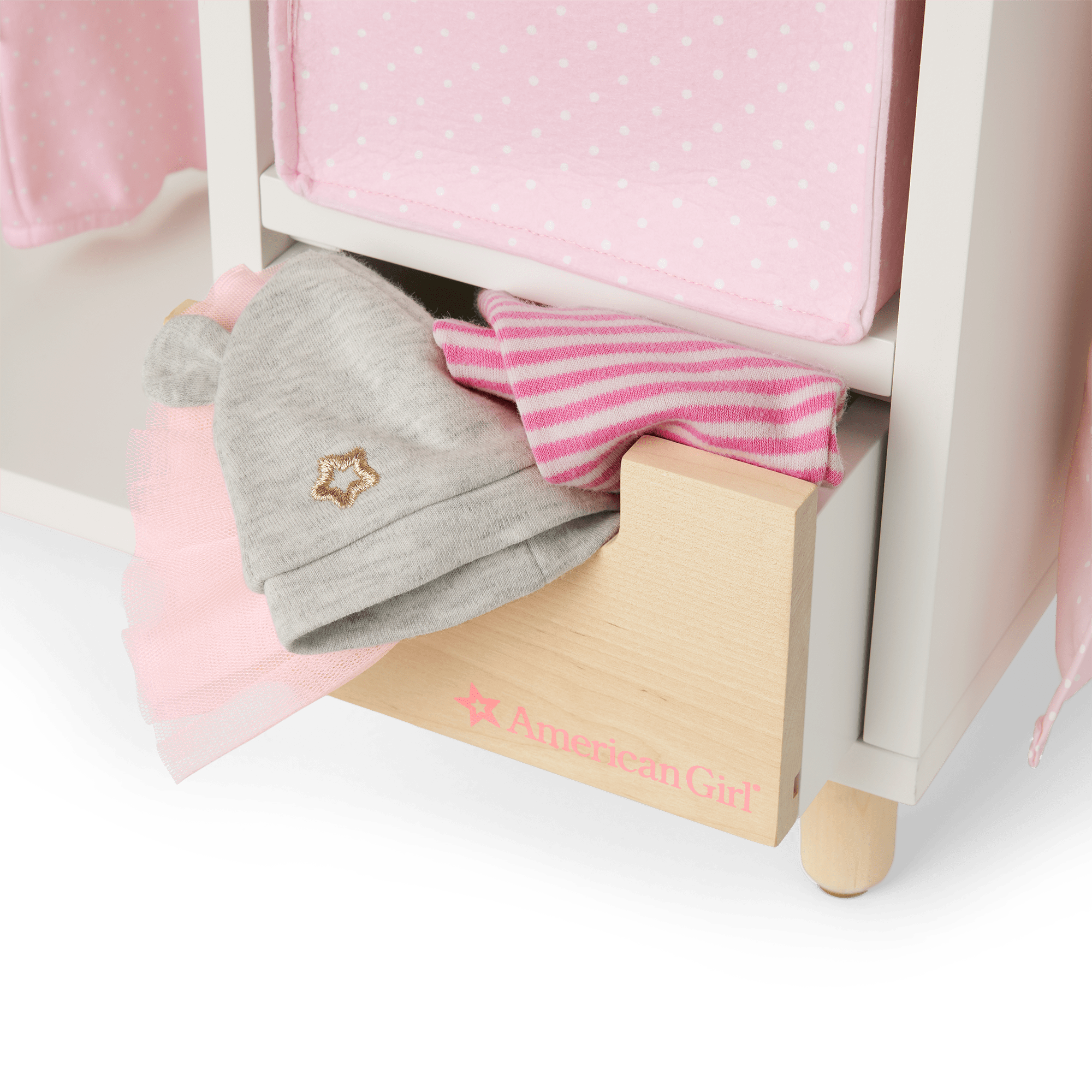 Dots & Blooms Changing Table With Storage - Image 4