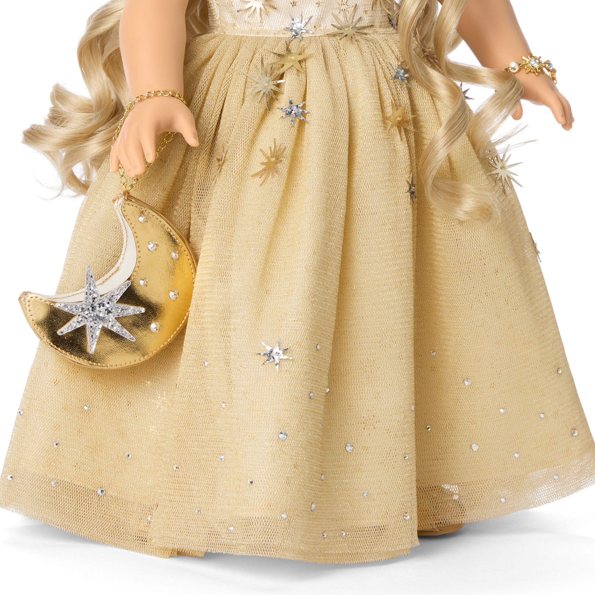 American Girl 2025 Glimmering Gold Holiday Collector Doll - Image 10