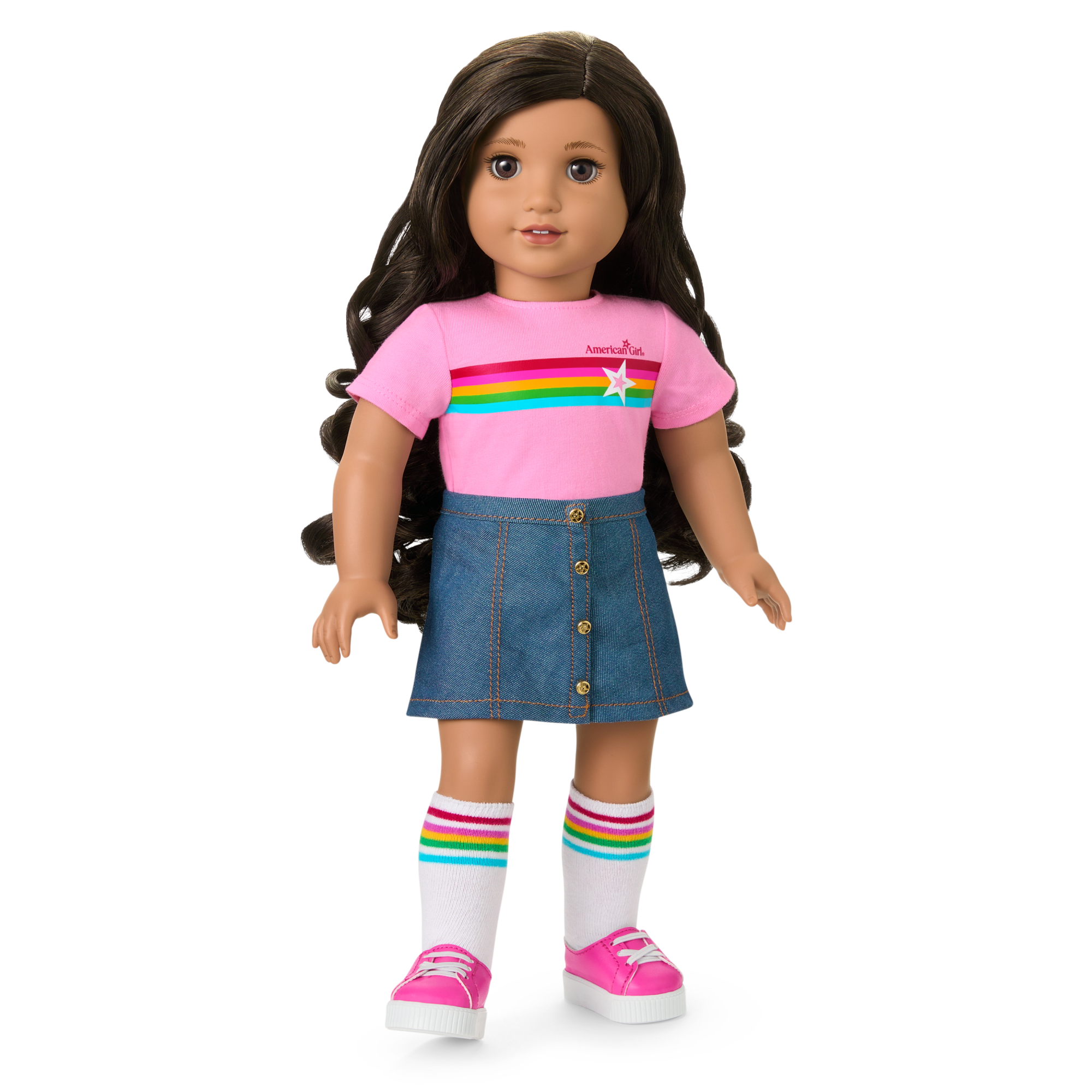 Truly Me 18-Inch Doll #108 With Curly Black-Brown Hair - Image 11