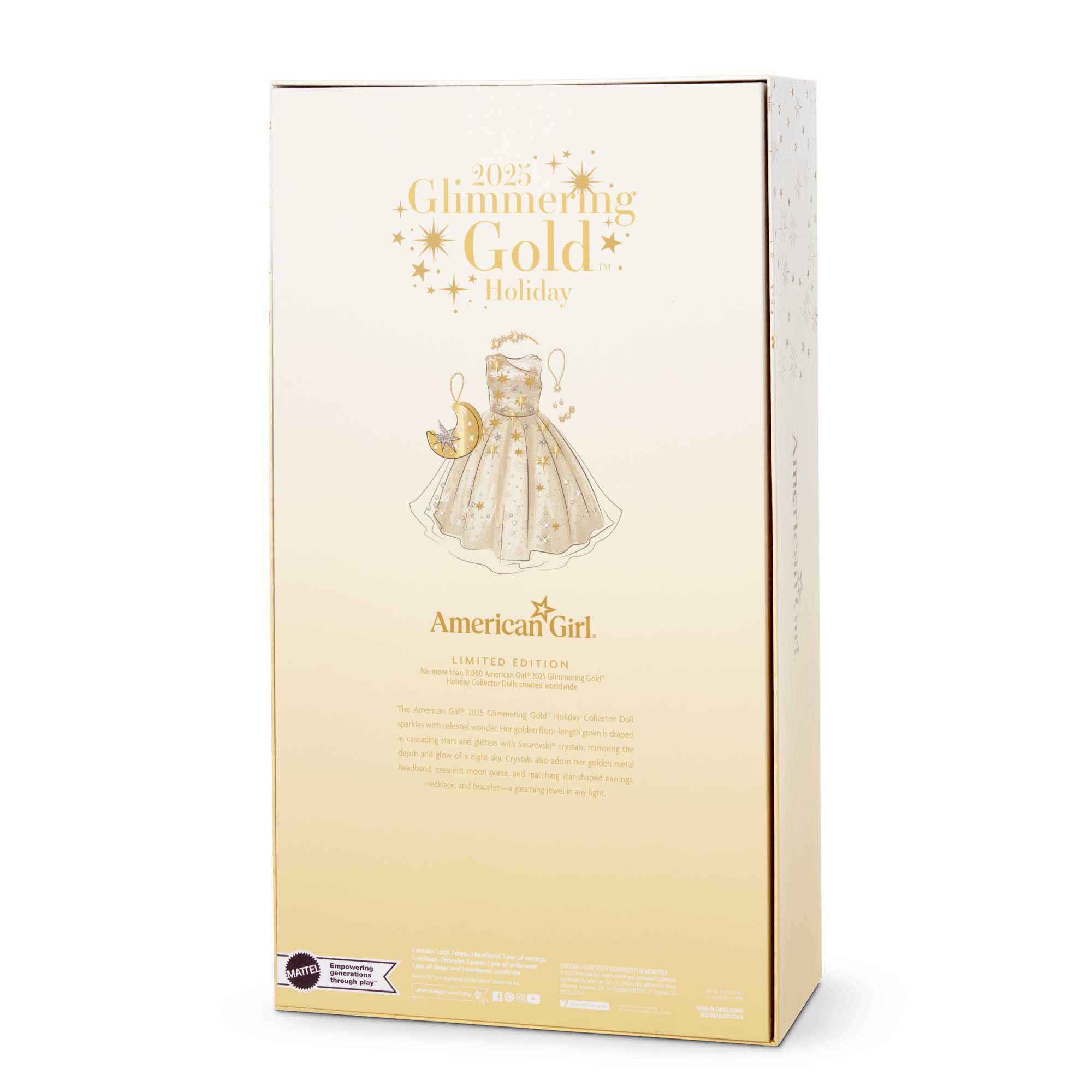 American Girl 2025 Glimmering Gold Holiday Collector Doll - Image 17