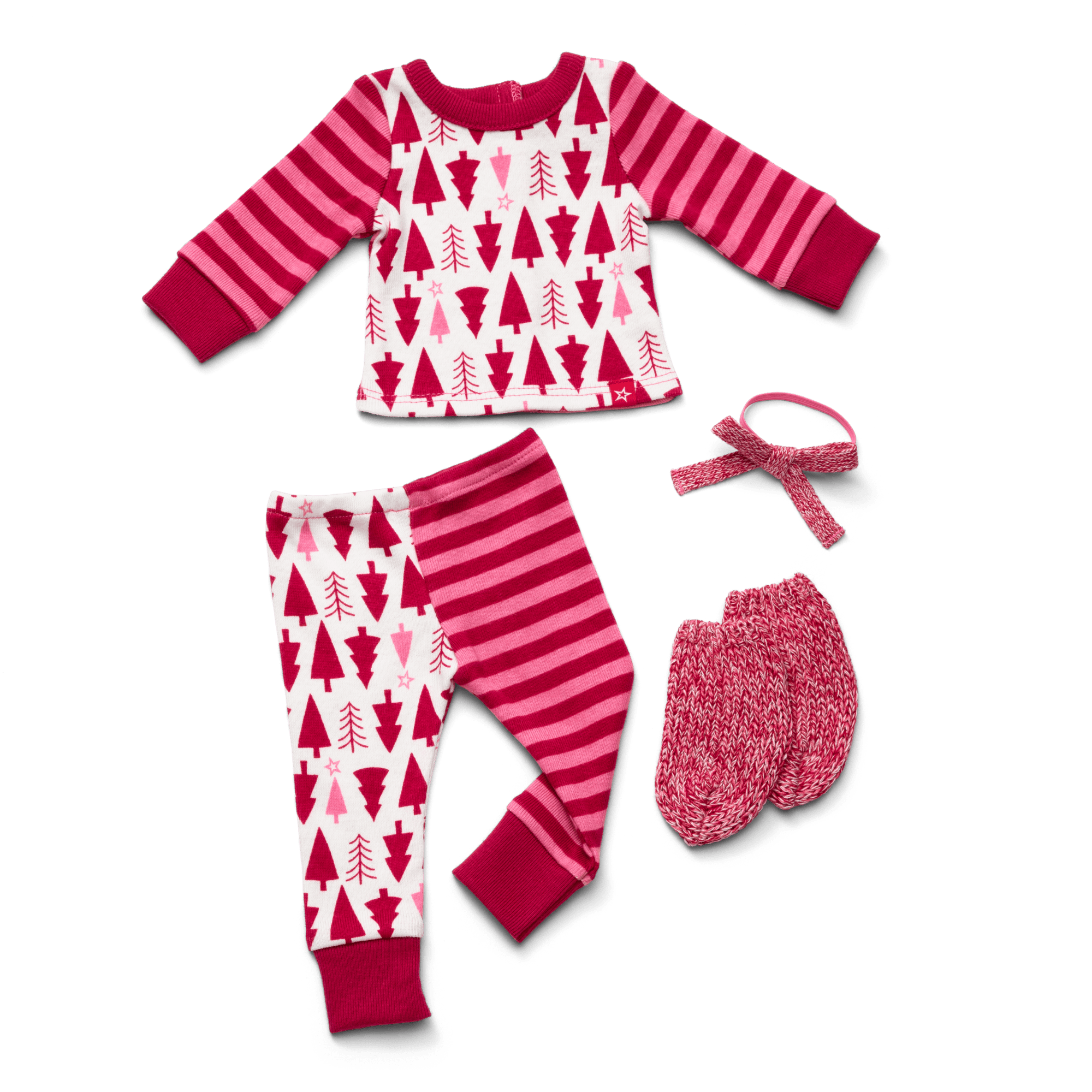 American Girl X Hanna Andersson Holiday Treetops Pajamas For 18-Inch Dolls