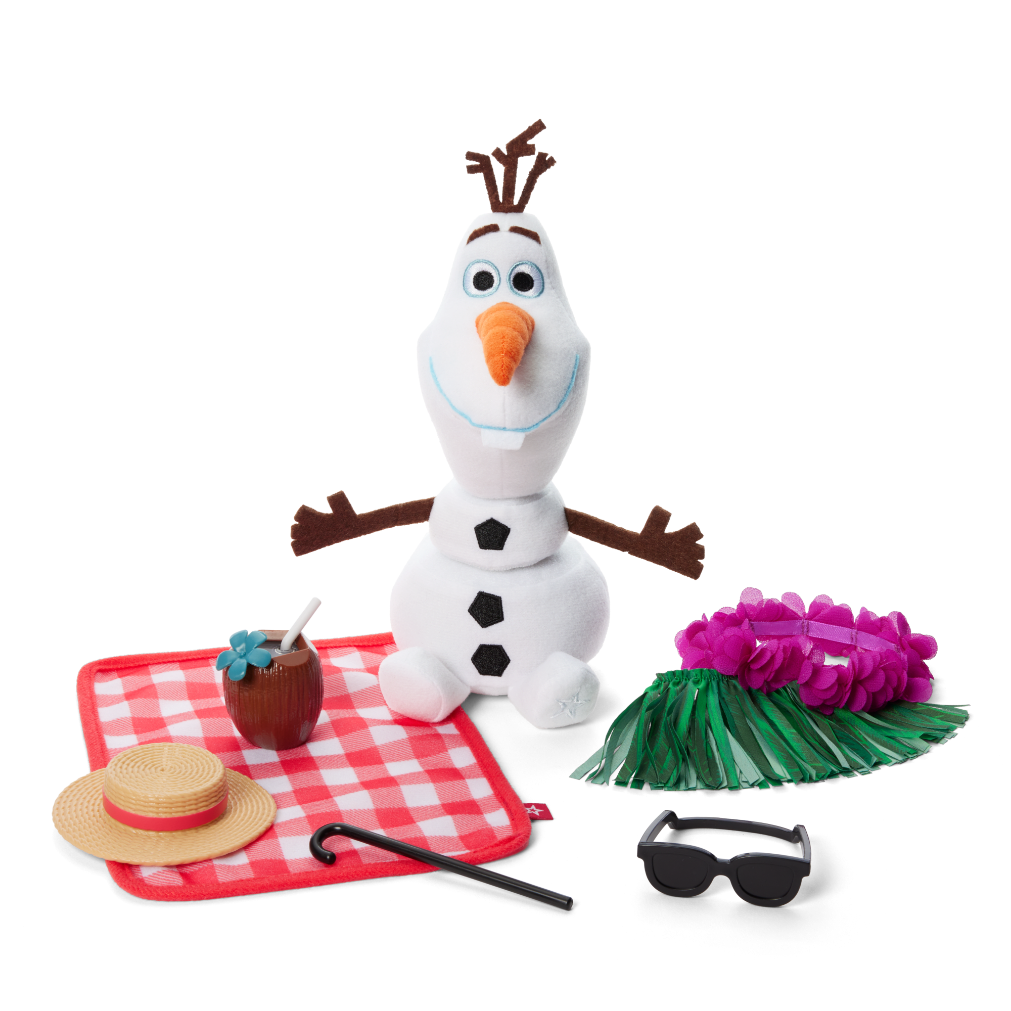 Disney Frozen Olaf Plush & Summer Accessories By American Girl
