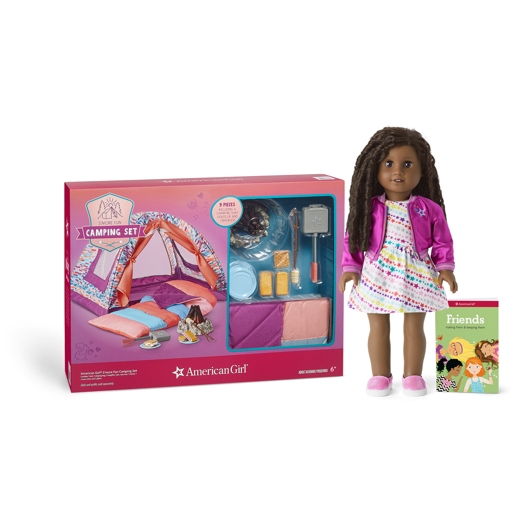 Truly Me 18-Inch Doll #67 & S'more Fun Camping Set