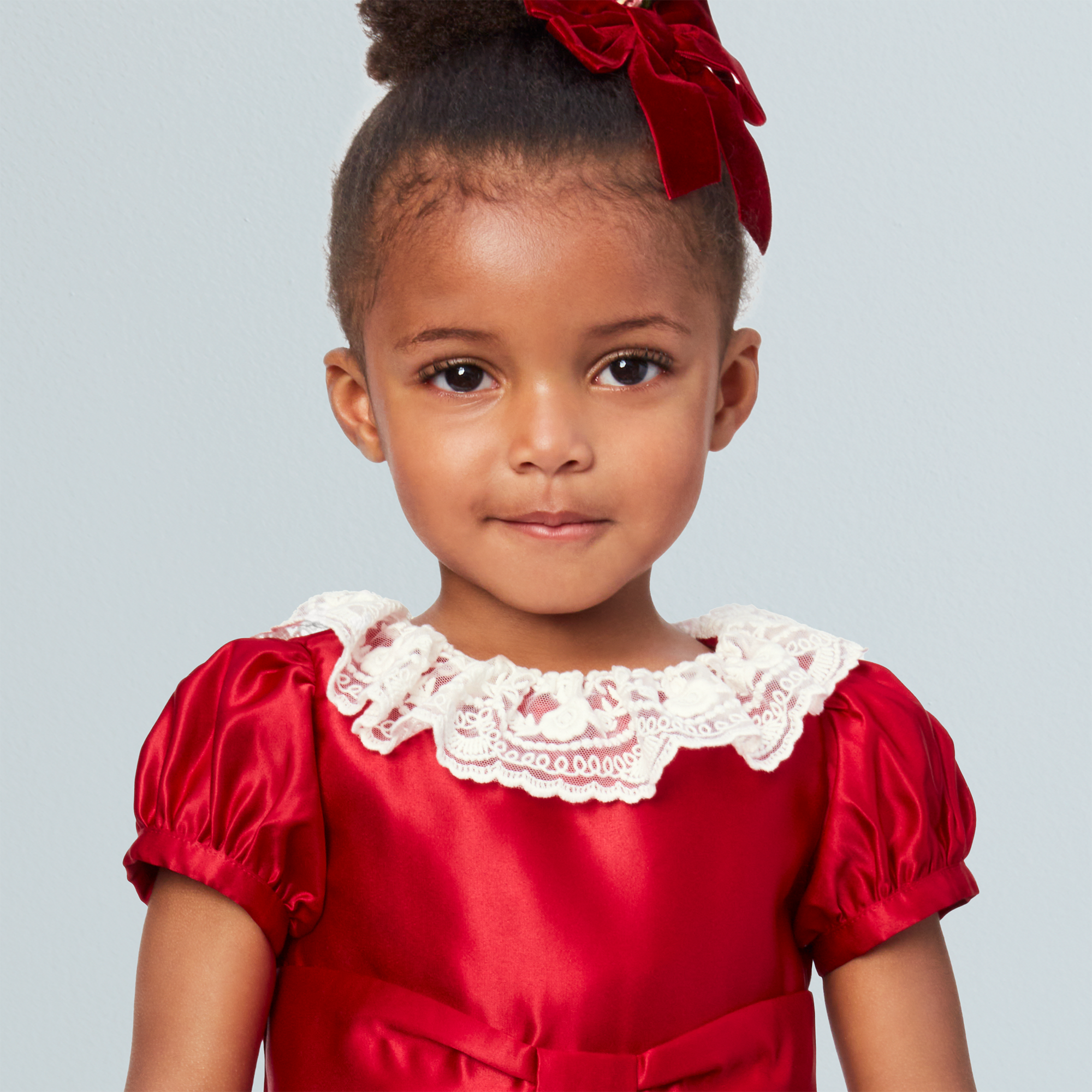 American Girl X Janie And Jack Holly-Red Party Dress For Little Girls - Image 4