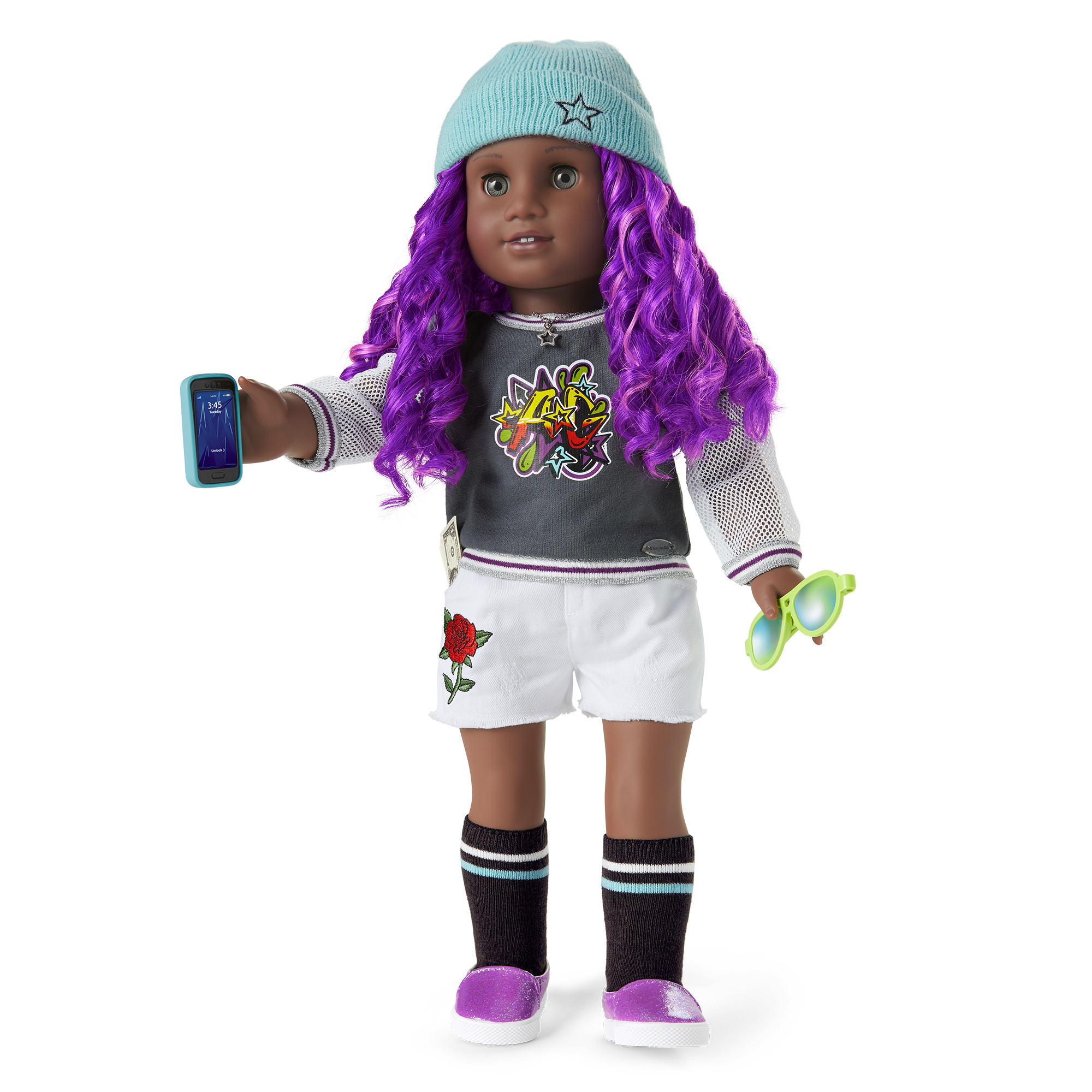 Truly Me Doll #91 In Girly Graffiti + Chic & Stylish Accessories