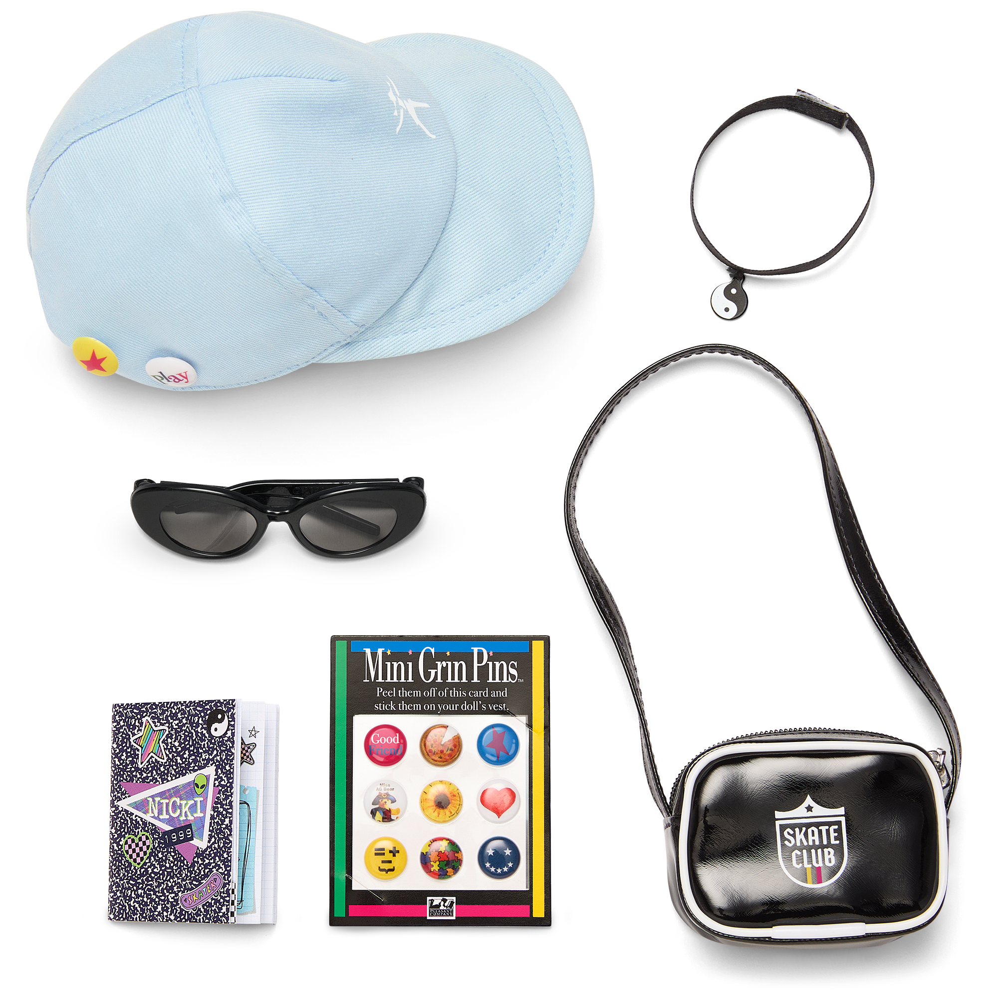 90S Twins Nicki's Skateboarding Gift Set (Historical Characters) - Image 3